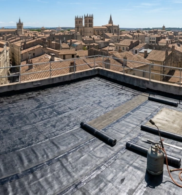 Réfection étanchéité toiture-terrasse à Agde